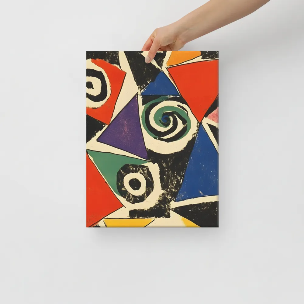 Dynamic Geometric Abstraction | Canvas | 12″×16″