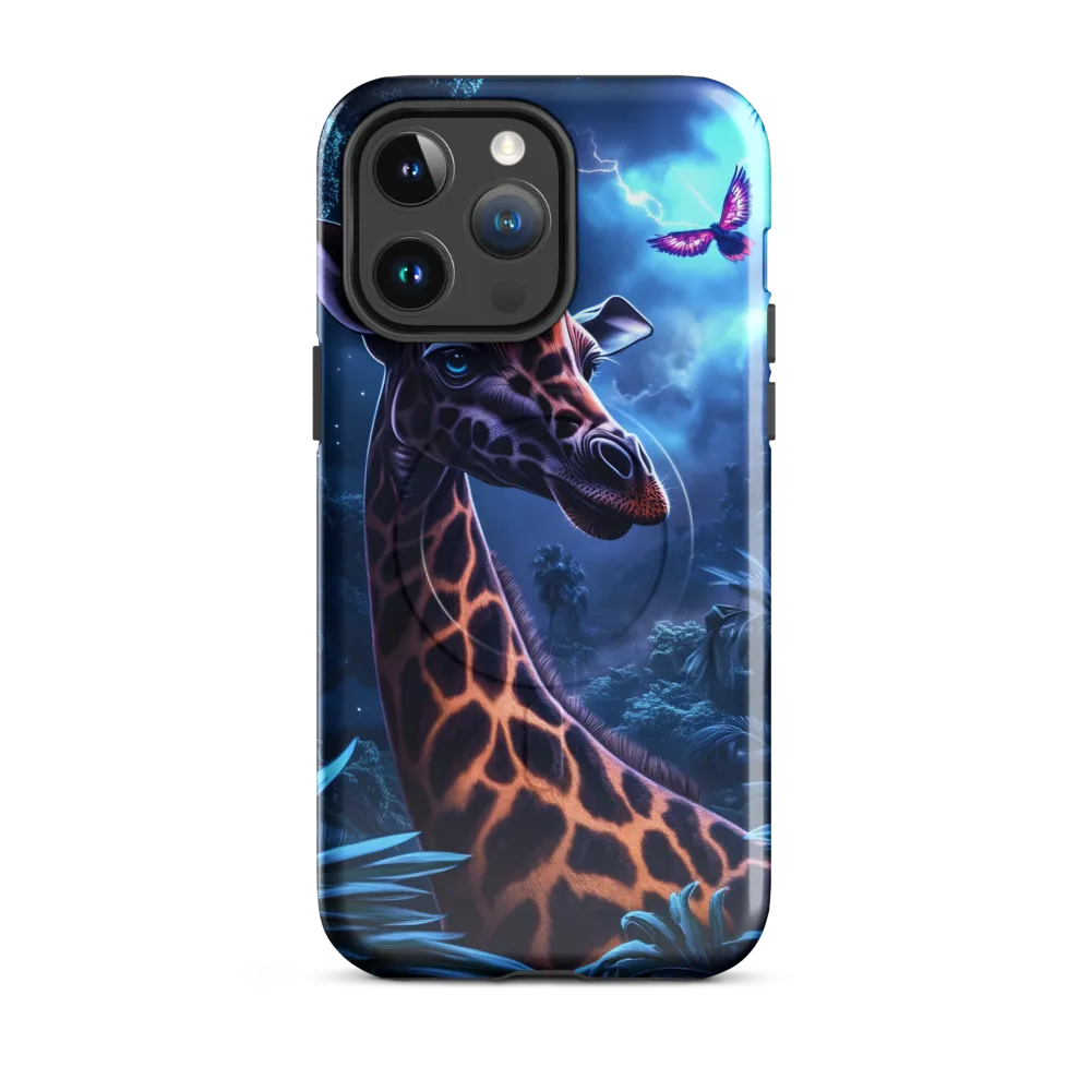 Mystical Giraffe in Twilight Jungle