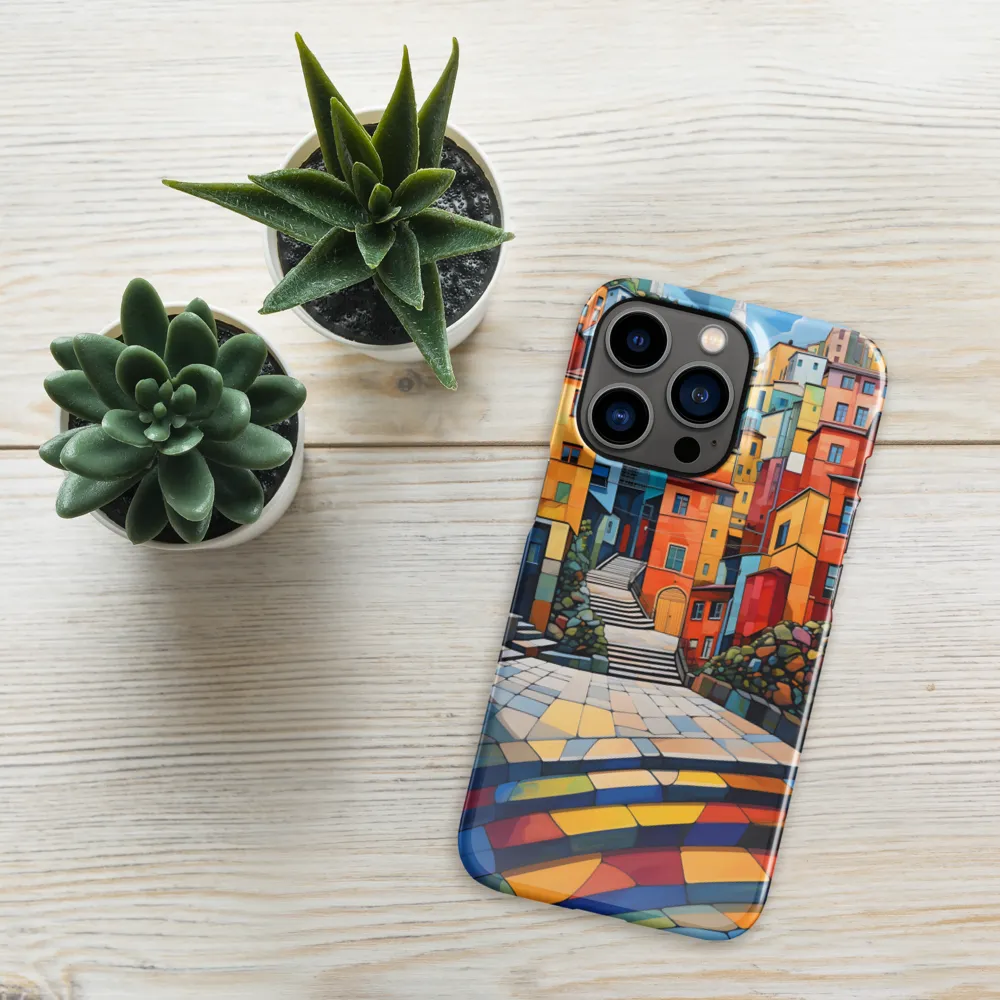 Vibrant Village: A Cubist Journey