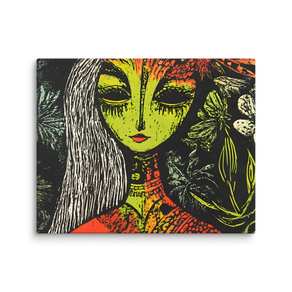 Mystical Flora: A Surreal Portrait