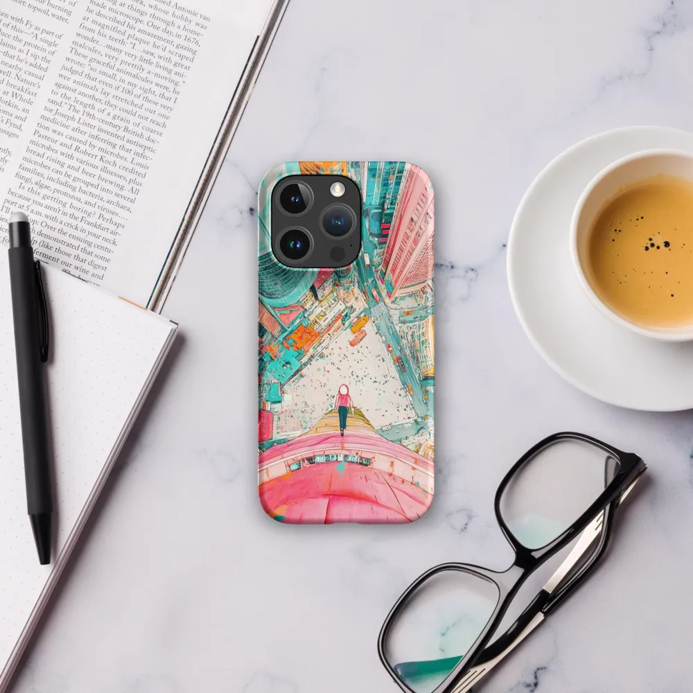 Vertical Horizons: A Surreal Cityscape Adventure | Phone Case |  16 Pro | Snap Case | Matte