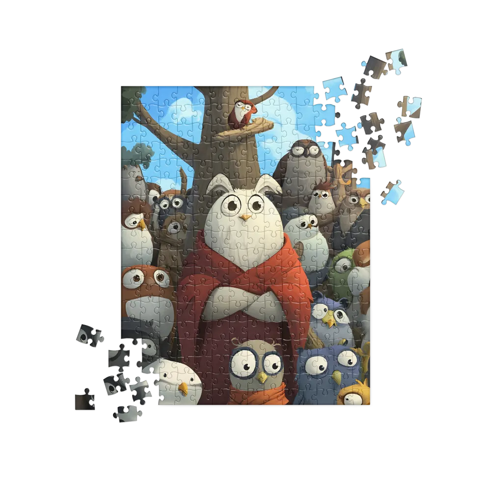 The Gathering of Owls | Jigsaw Puzzle | 252 pieces