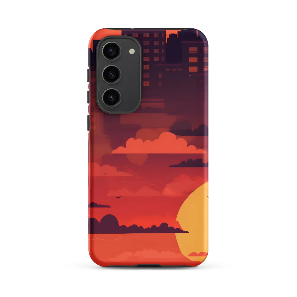 Urban Dusk: A Symphony of Cityscapes | Phone Case |  S23 Plus | Tough Case | Matte
