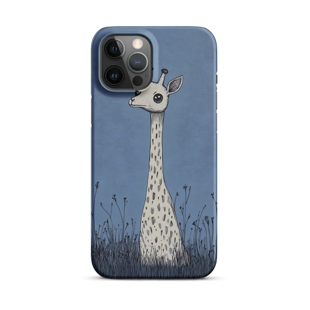 Whimsical Giraffe in Blue