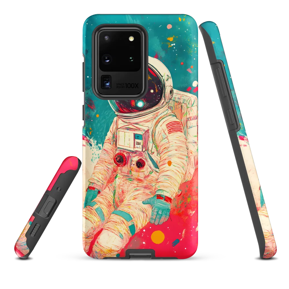 Cosmic Explorer: An Astronaut's Journey | Phone Case |  S20 Ultra | Tough Case | Matte