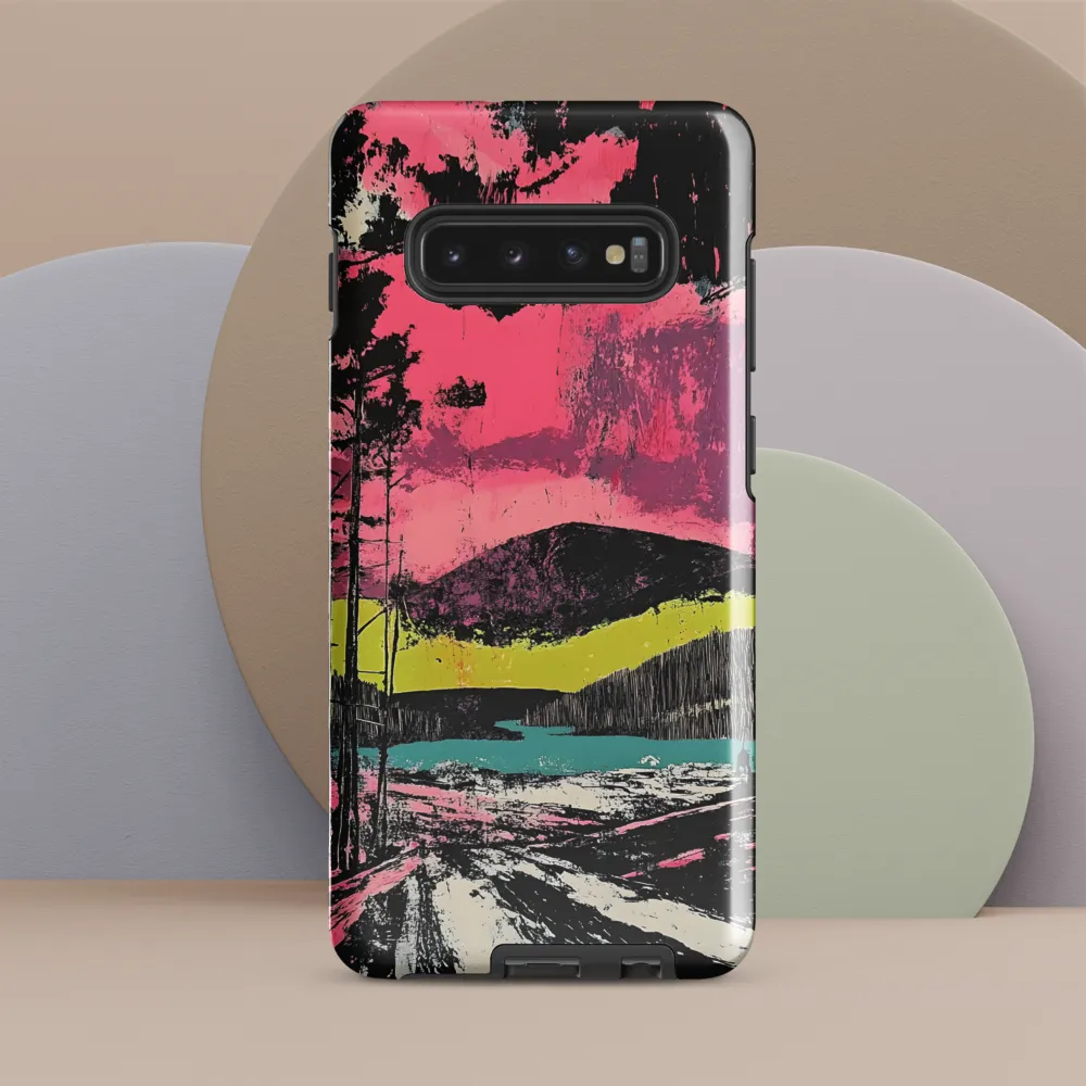 Vibrant Horizons: A Landscape in Contrast | Phone Case |  S10 Plus | Tough Case | Glossy