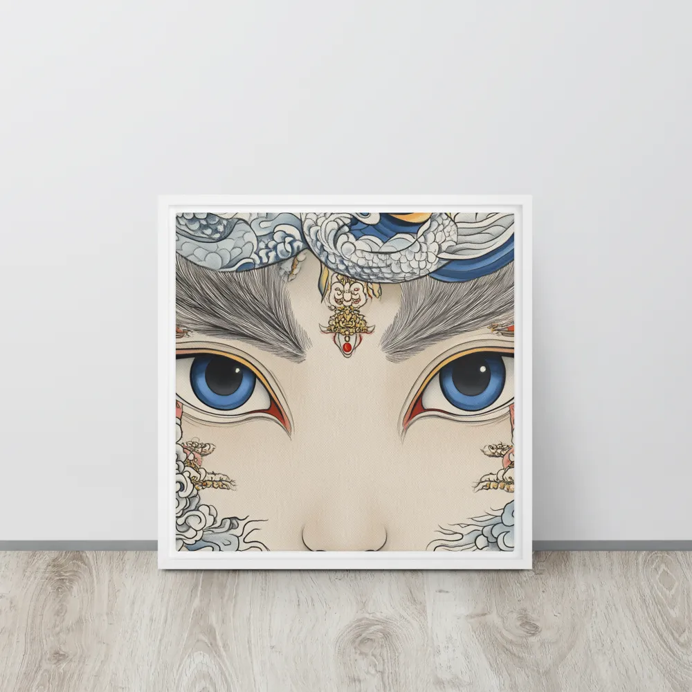 Guardian of Dreams | Canvas with White Frame | 16″×16″