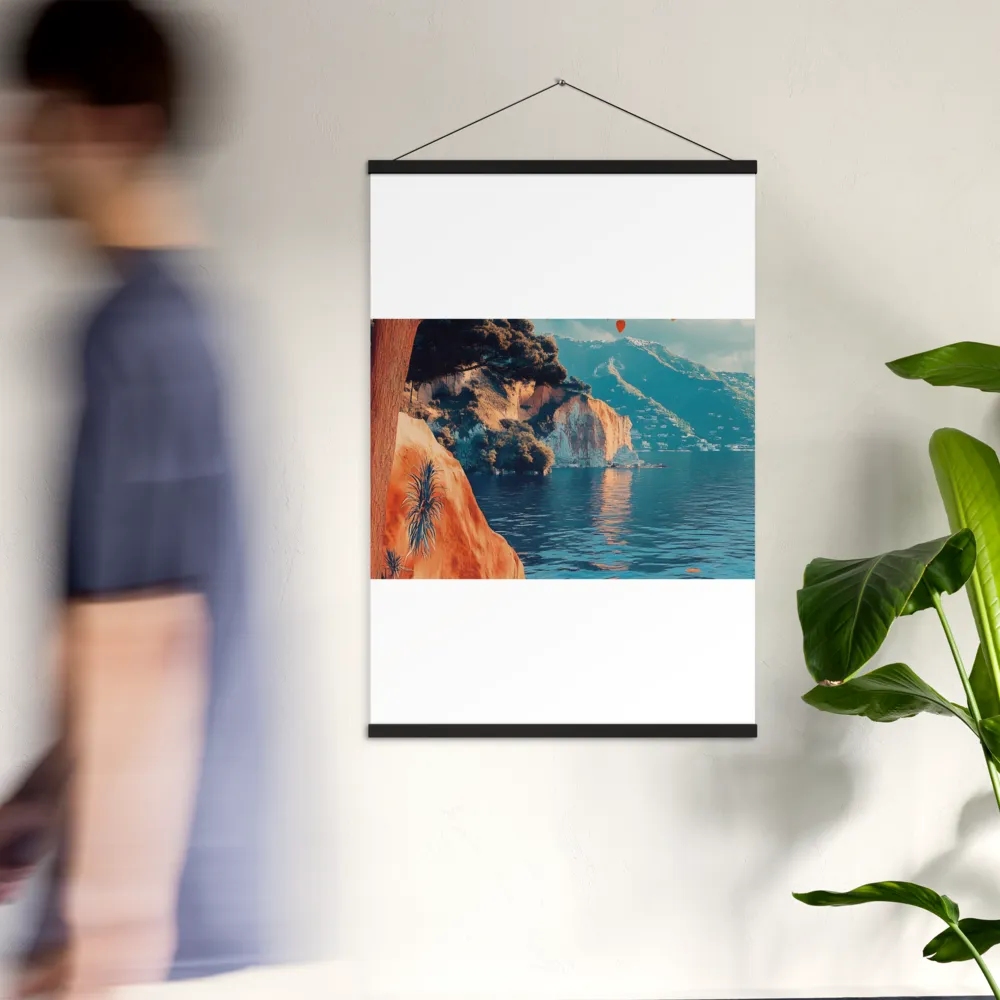 Elysian Waterscape | Poster With Black Wood Hanger | 24″×36″
