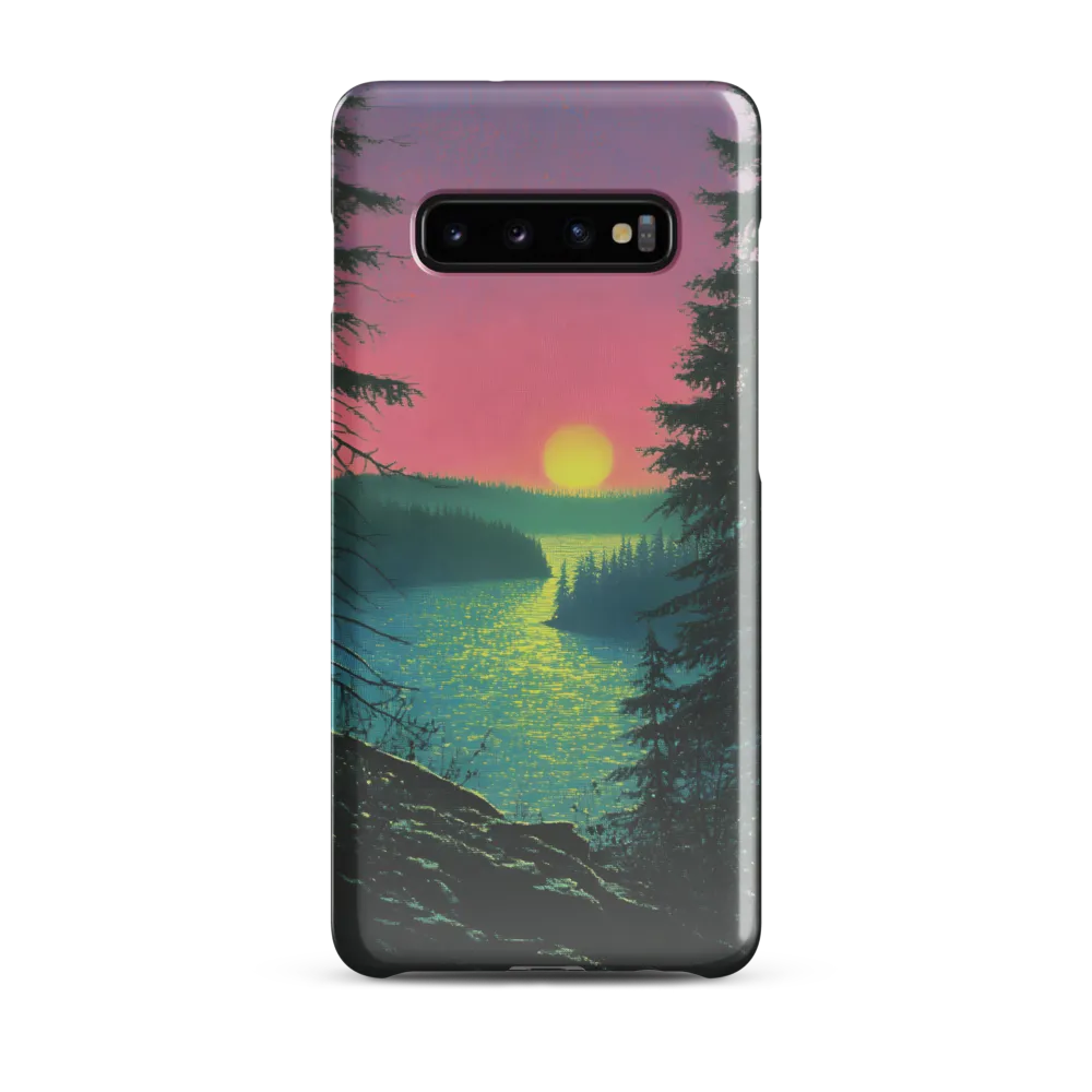 Serene Sunset by the Tranquil River | Phone Case |  S10 Plus | Snap Case | Glossy