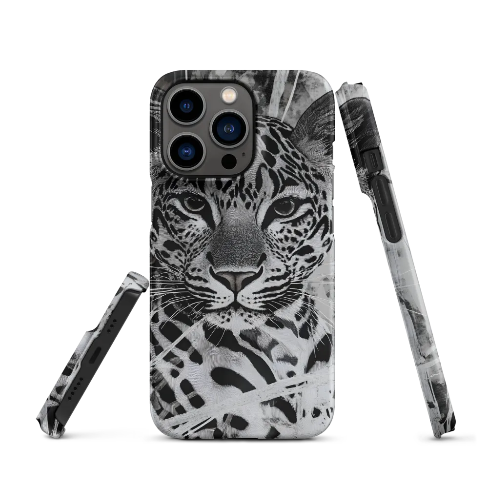 Majestic Gaze: The Leopard's Portrait | Phone Case |  13 Pro | Snap Case | Matte