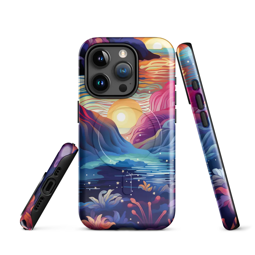 Tropical Dreamscape | Phone Case |  15 Pro | MagSafe® Tough Case | Glossy