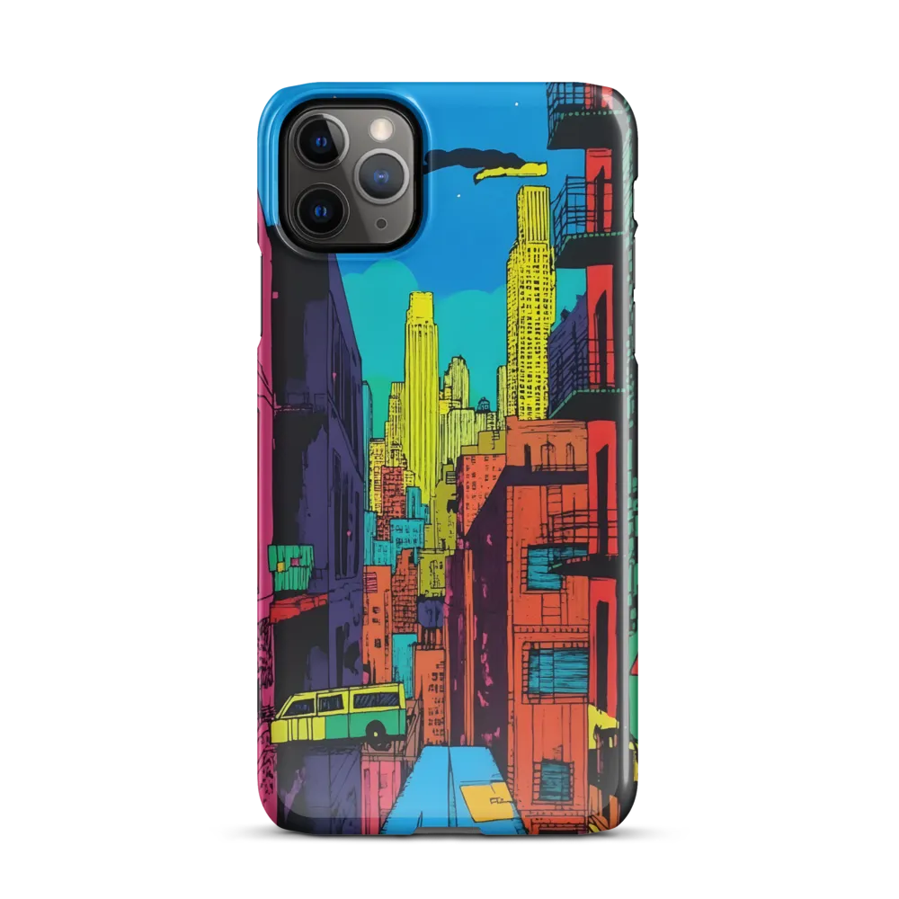 Urban Vibrance: A Pop Art Cityscape | Phone Case |  11 Pro Max | Snap Case | Glossy