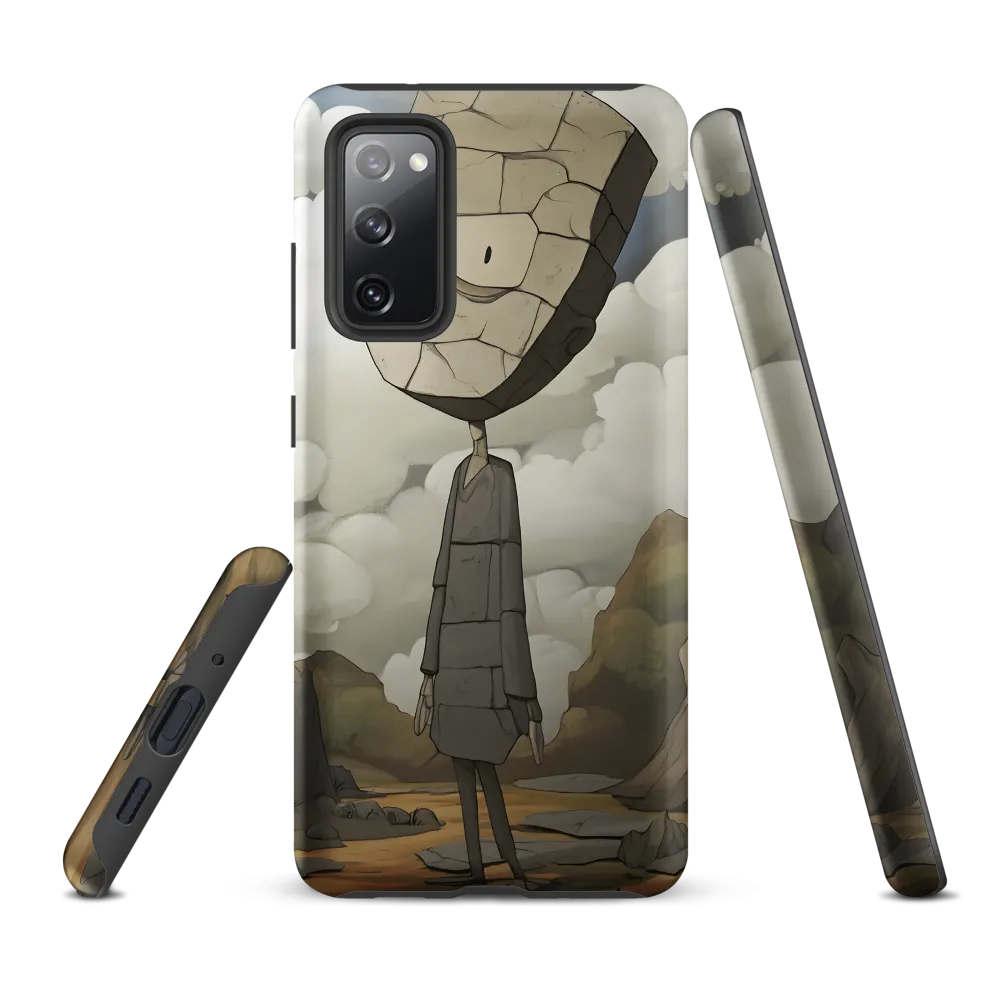 Whimsical Stone Figure in a Rocky Landscape | Phone Case |  S20 FE | Tough Case | Matte