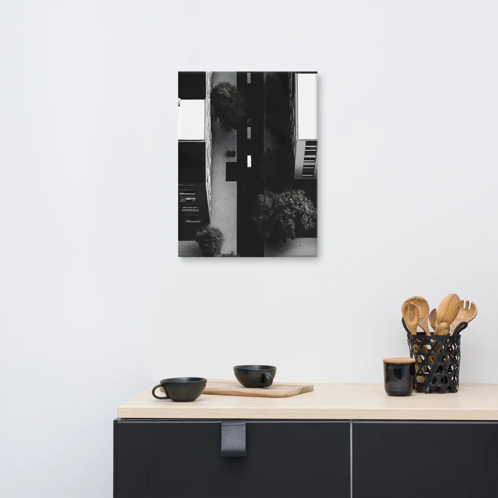 Urban Serenity from Above | Canvas | 18″×24″