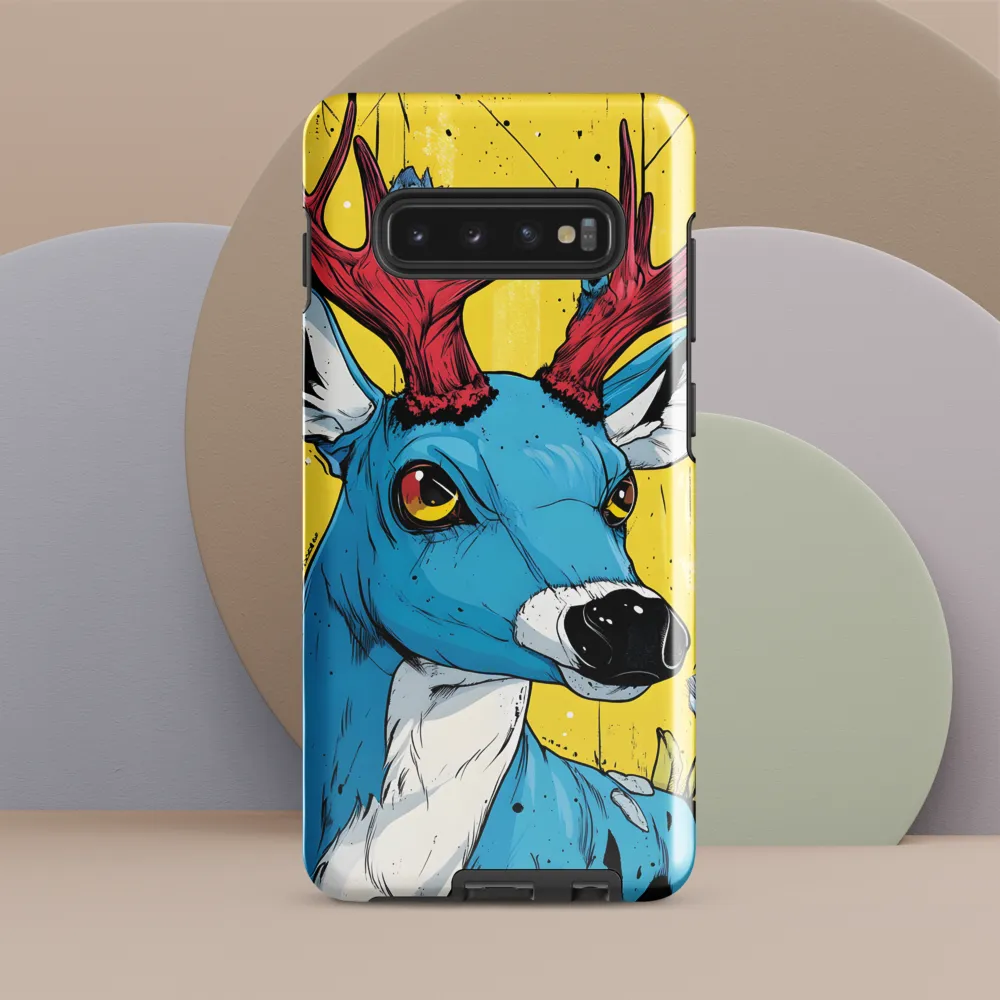 Vivid Antlers: A Modern Take on Nature | Phone Case |  S10 Plus | Tough Case | Glossy