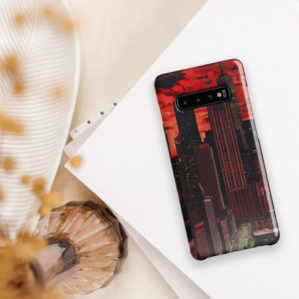 Red City Under Threat | Phone Case |  S10 Plus | Snap Case | Glossy