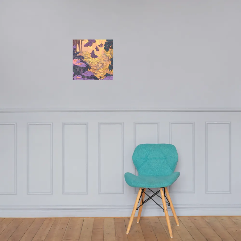 A Serene Dance of Butterflies | Poster | 14″×14″