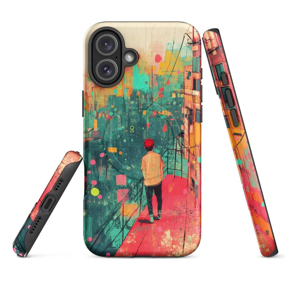 Contemplation Above the City | Phone Case |  16 Plus | MagSafe® Tough Case | Matte