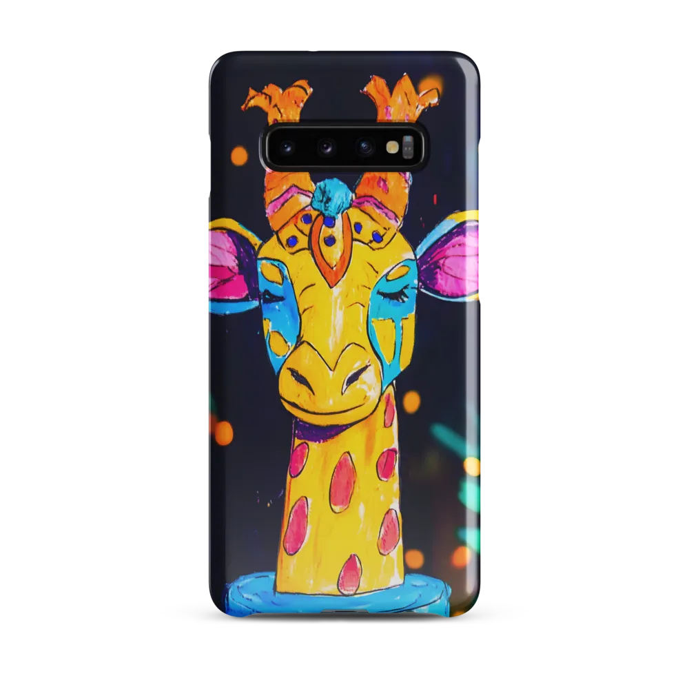 Whimsical Giraffe in Vibrant Colors | Phone Case |  S10 Plus | Snap Case | Glossy