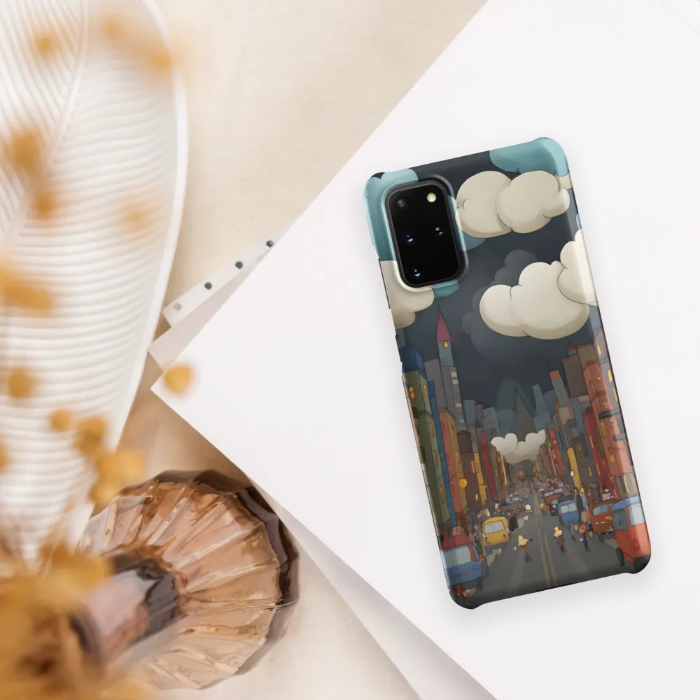 Urban Symphony: A City Awakens at Dusk | Phone Case |  S20 Plus | Snap Case | Matte