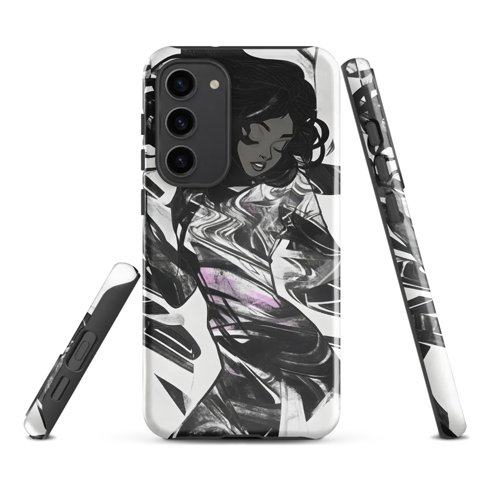 Fluid Grace: The Dance of Shadows | Phone Case |  S23 Plus | Tough Case | Glossy