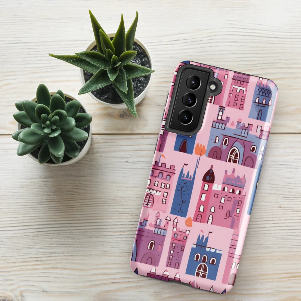 Whimsical Castles: A Playful Tapestry | Phone Case |  S21 FE | Tough Case | Glossy