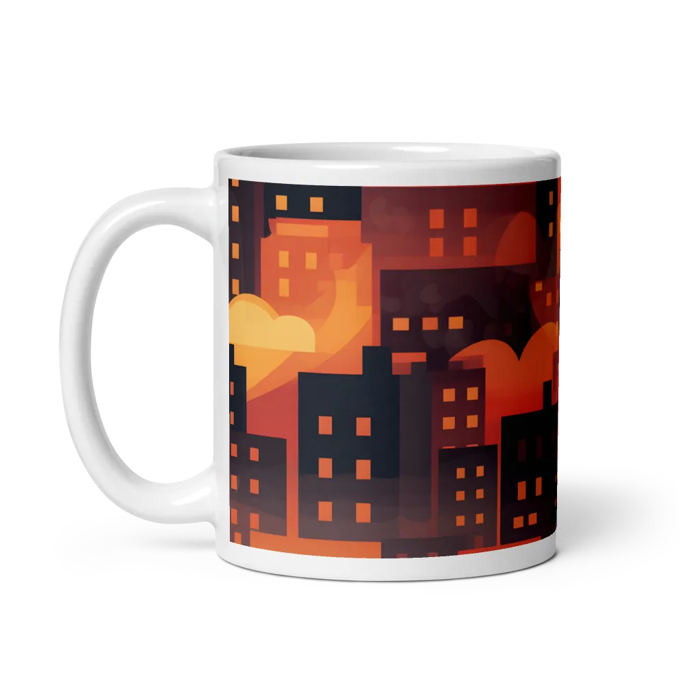 Radiance of the Urban Horizon | Mug with White inside | 11 oz