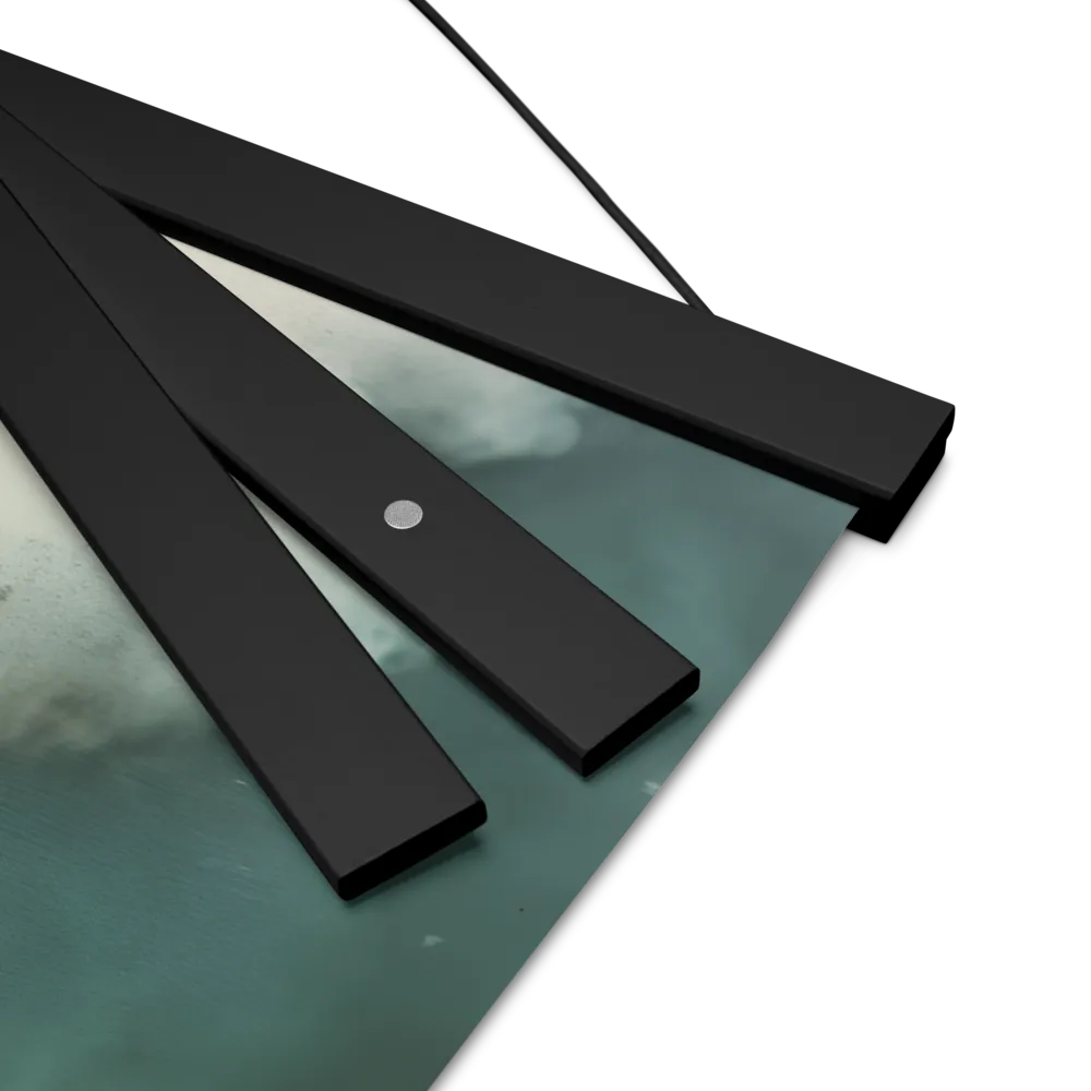 Clouded Thoughts | Poster With Black Wood Hanger | 16″×16″
