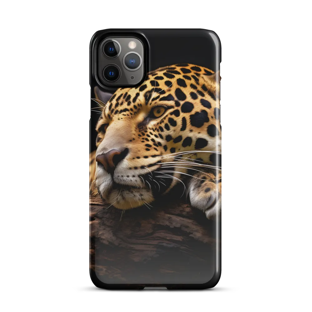 Tranquil Majesty: The Resting Leopard | Phone Case |  11 Pro Max | Snap Case | Glossy