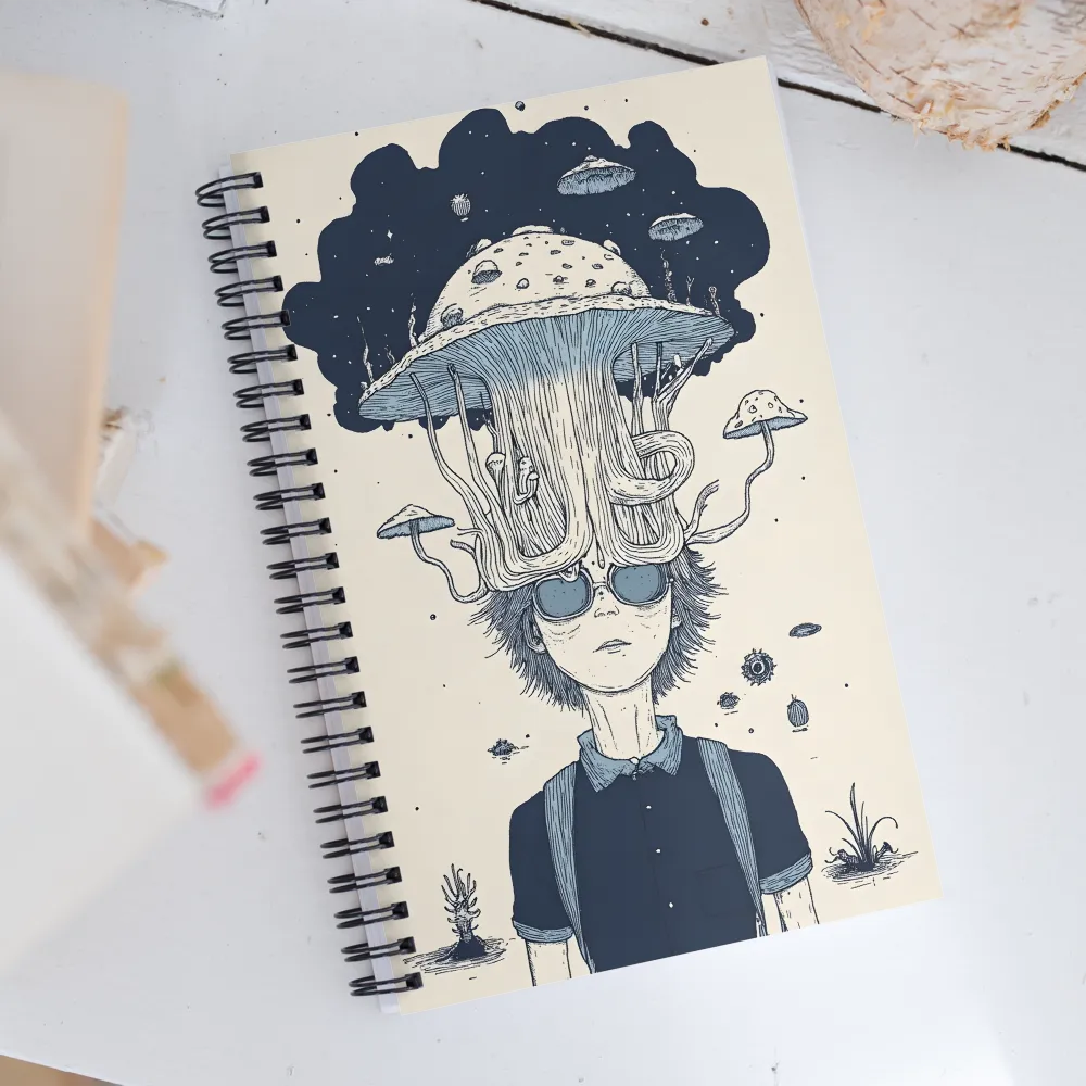 Dreamscape of Jellyfish Thoughts | Spiral Notebook