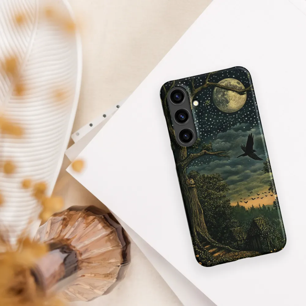 Mystical Nightscape Under the Full Moon | Phone Case |  S24 Plus | Snap Case | Matte