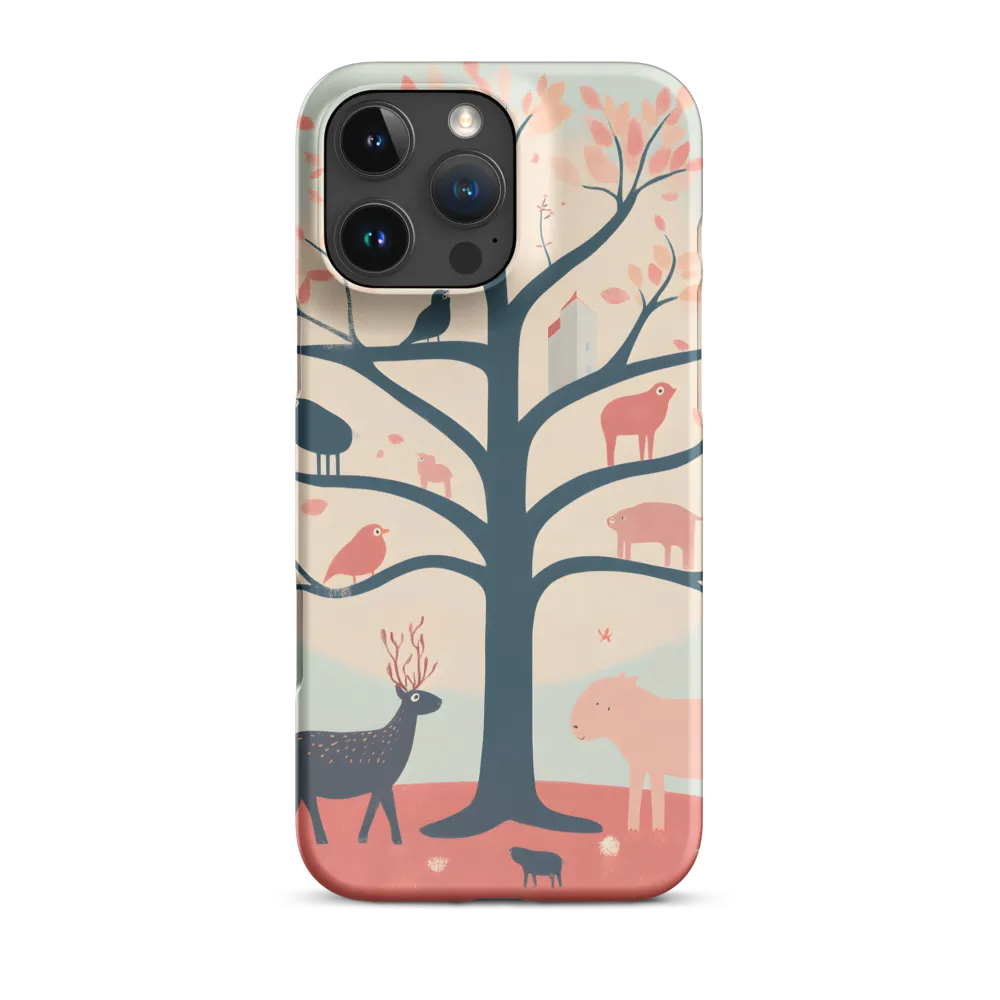 Whimsical Tree with Playful Creatures