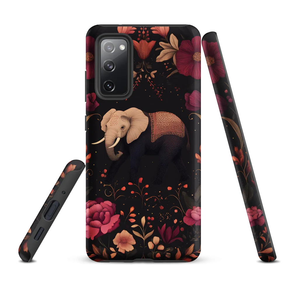 Whispers of the Wild: Elephants and Blooms
