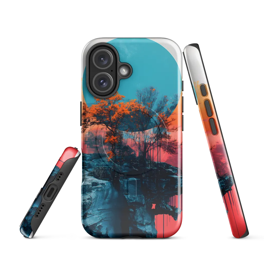 Ethereal Landscapes: A Dance of Color and Form | Phone Case |  16 | MagSafe® Tough Case | Glossy