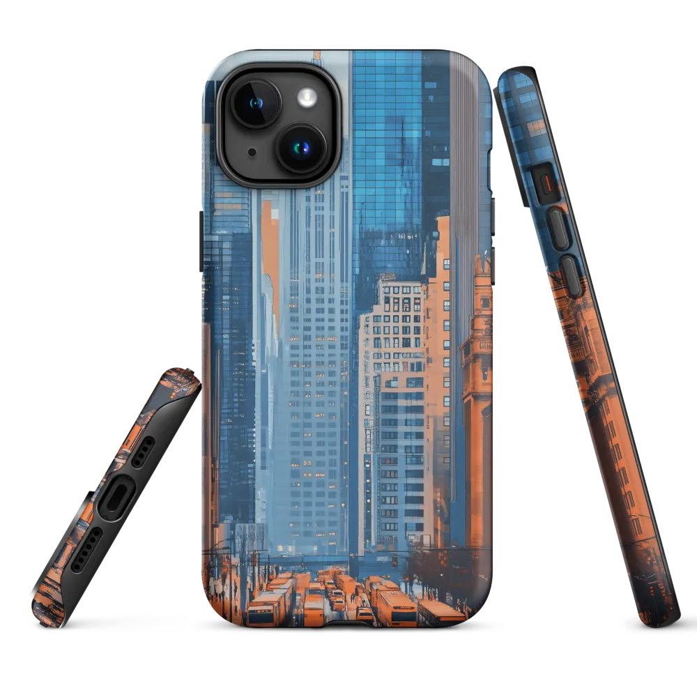 Urban Symphony in Blue and Orange