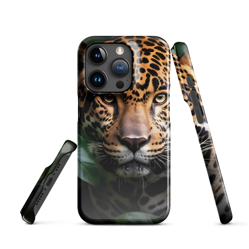 The Intensity of Nature: A Jaguar’s Gaze | Phone Case |  15 Pro | Snap Case | Glossy