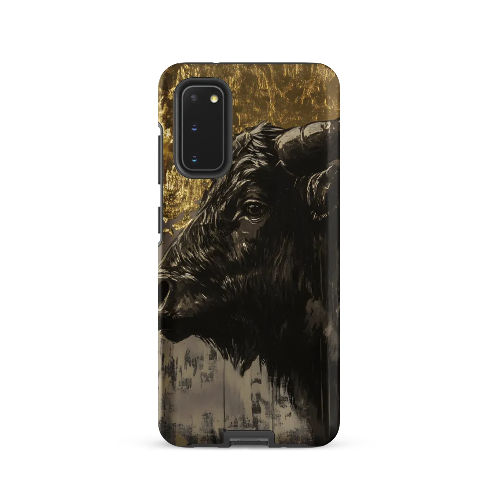 Majestic Bull Against the Golden Horizon
