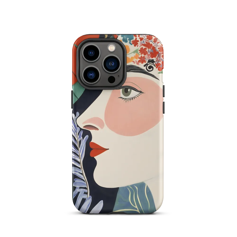 Floral Serenade: A Modern Portrait
