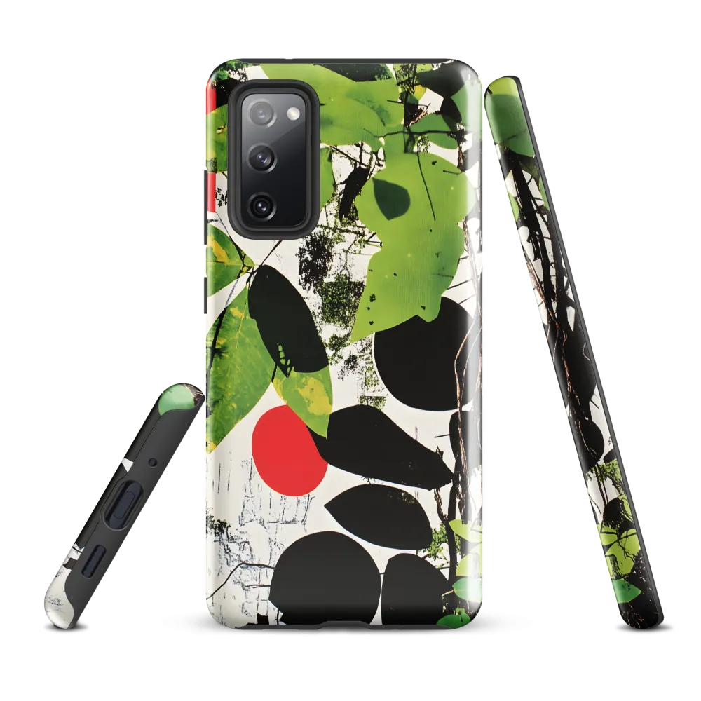 Nature's Geometry: A Contemporary Collage | Phone Case |  S20 FE | Tough Case | Glossy