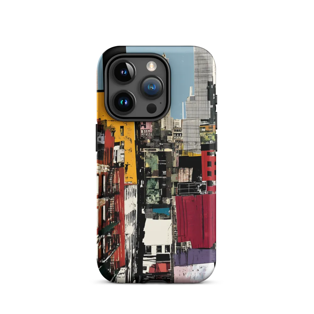 Urban Collage: A Vivid Cityscape | Phone Case |  15 Pro | Tough Case | Matte