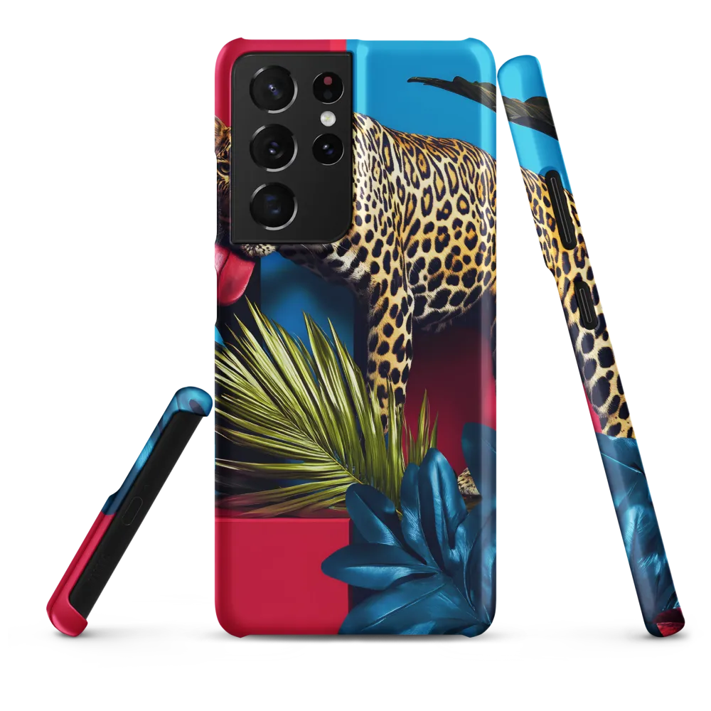 Playful Leopard in Vibrant Paradise