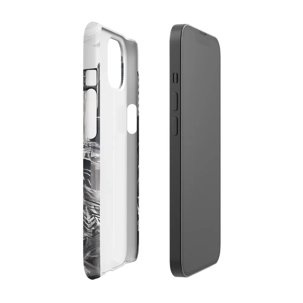 Urban Rhythm in Black and White | Phone Case |  13 | Snap Case | Matte