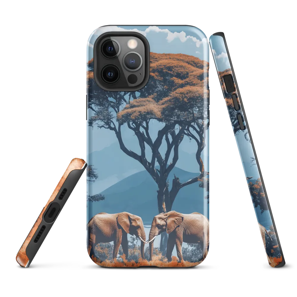 Elephants Amidst Serenity