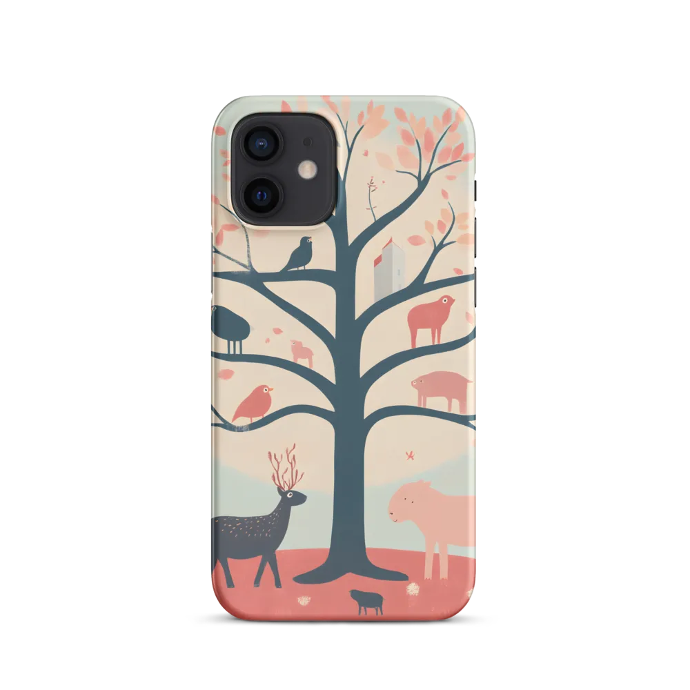 Whimsical Tree with Playful Creatures