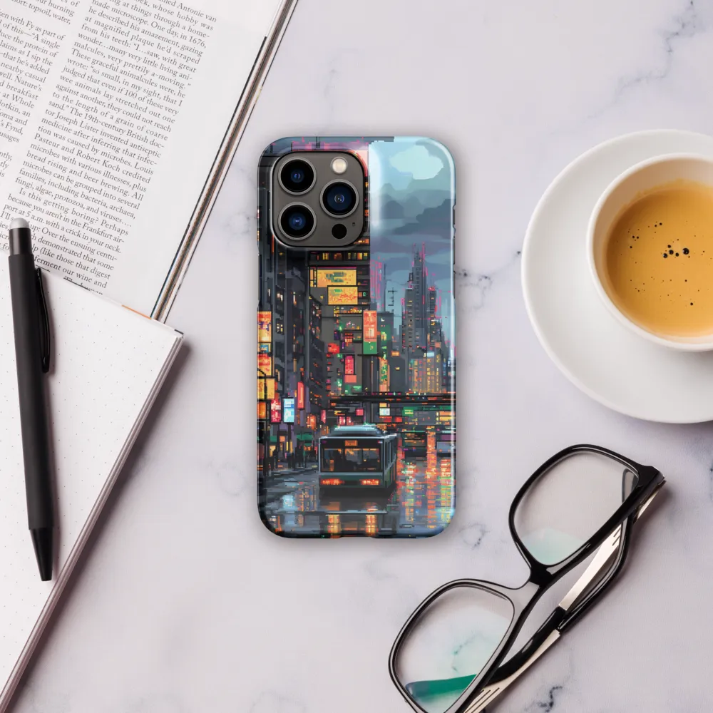 Neon Dreams: A Pixelated Urban Night