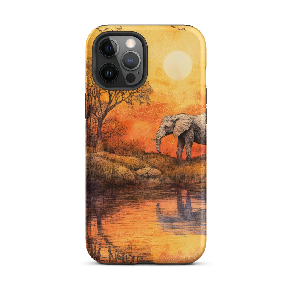 Elephant's Serenity at Dusk