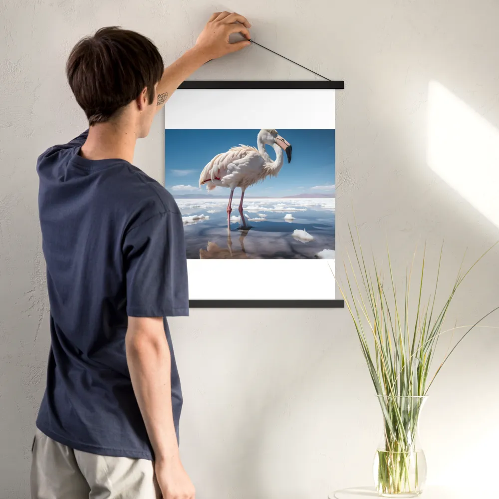 Graceful Solitude of a Flamingo