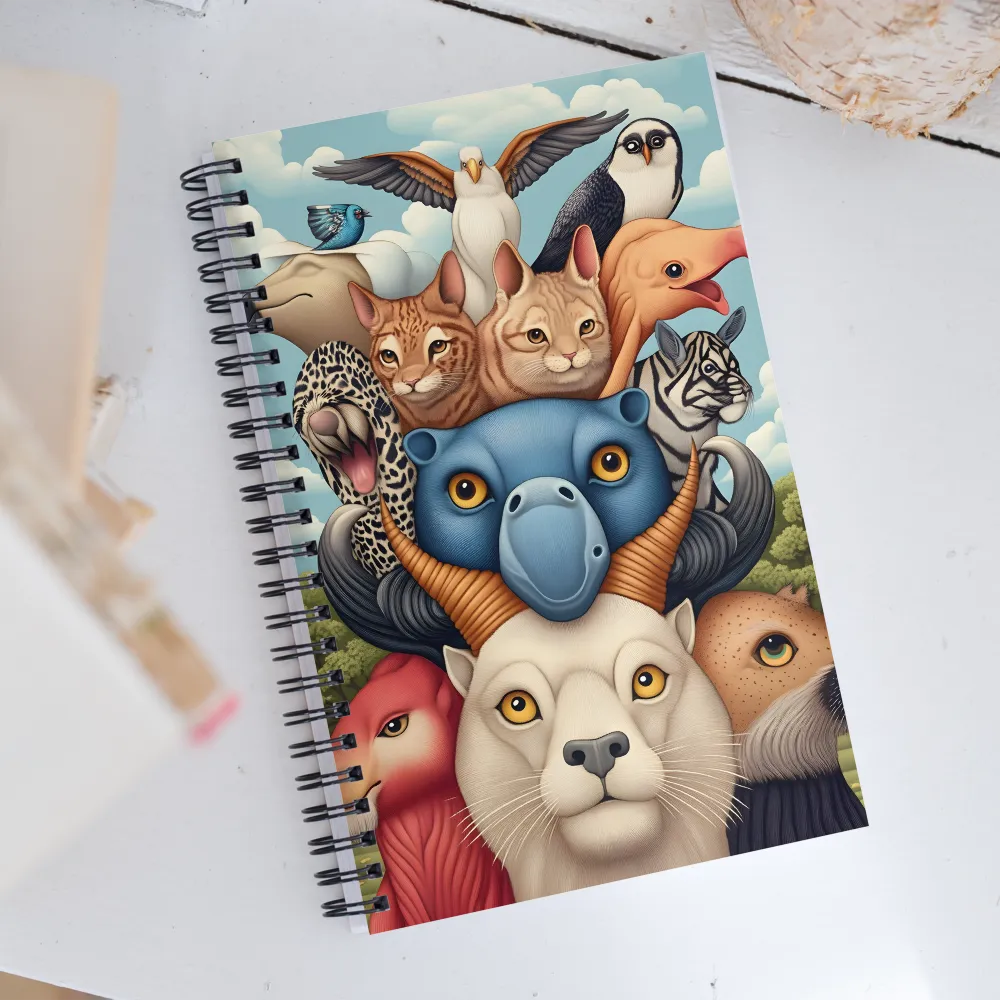 Harmonious Echoes of Wildlife | Spiral Notebook