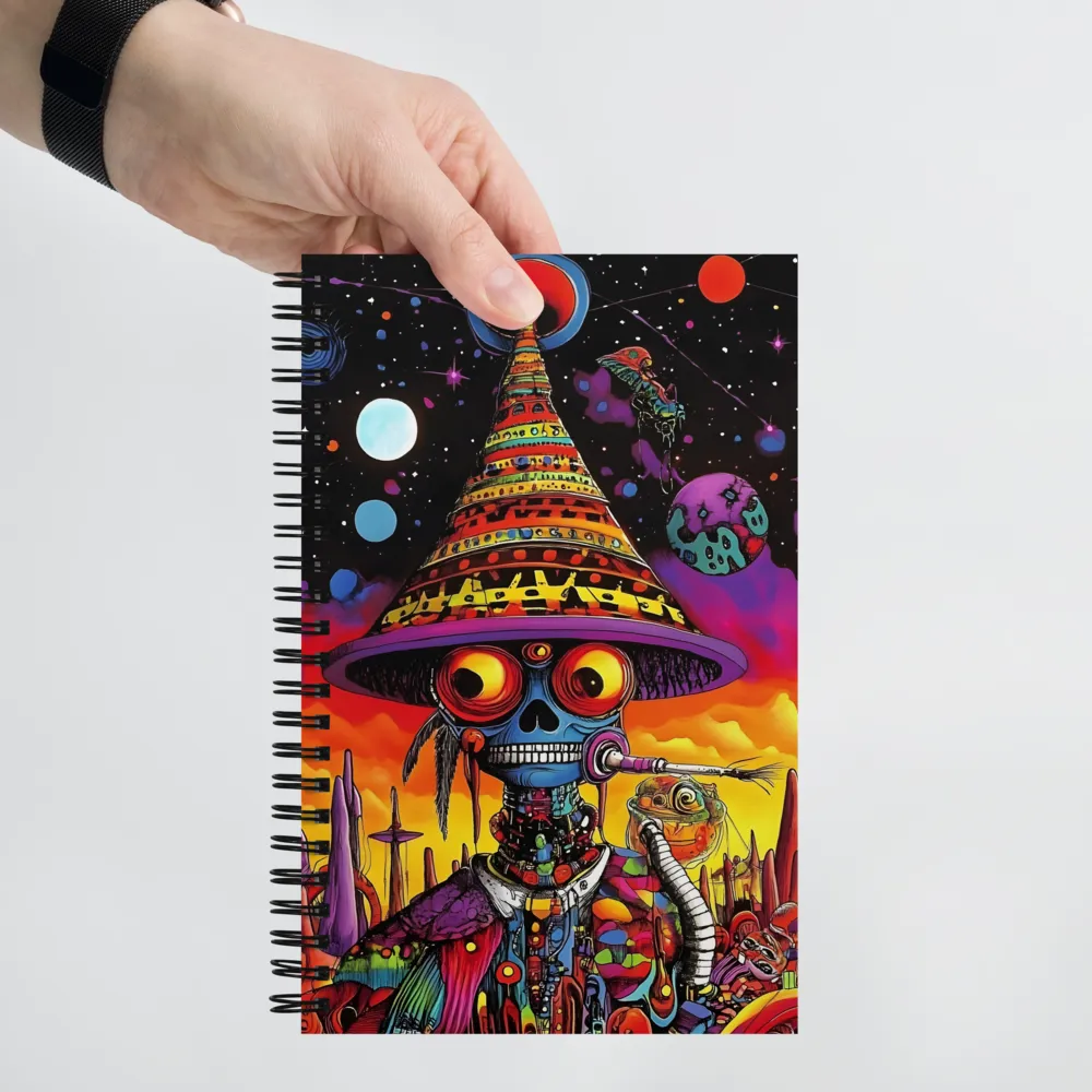 Cosmic Skeleton: A Journey Beyond | Spiral Notebook