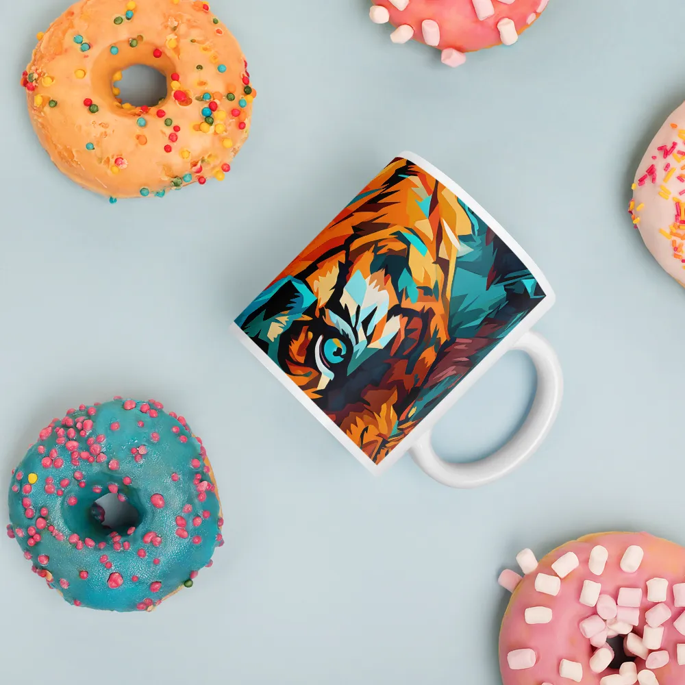 Wild Symphony: Abstract Tigers | Mugs | Multiple Sizes & Colors